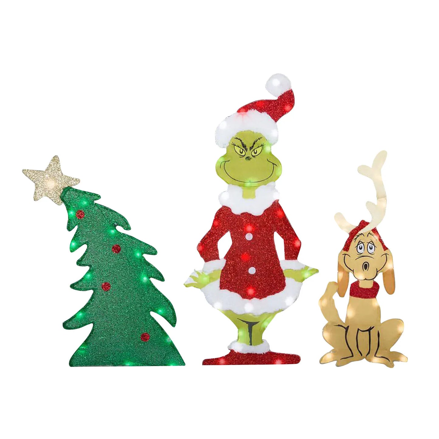 Grinch Christmas Decoration for Cheerful Garden Lighting for the Holidays