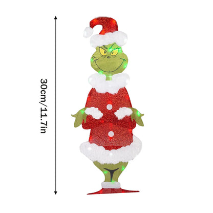 Grinch Christmas Decoration for Cheerful Garden Lighting for the Holidays