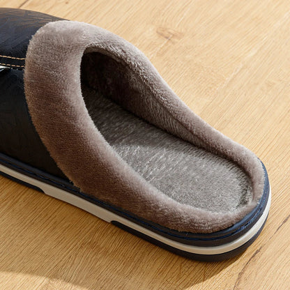 Warmstep Men's Slippers with Closed Heel for Soft and Comfortable