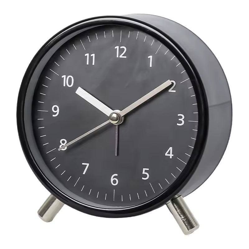 Table with Silent Scandinavian Clock with Minimalist Design for Timeless and Elegant