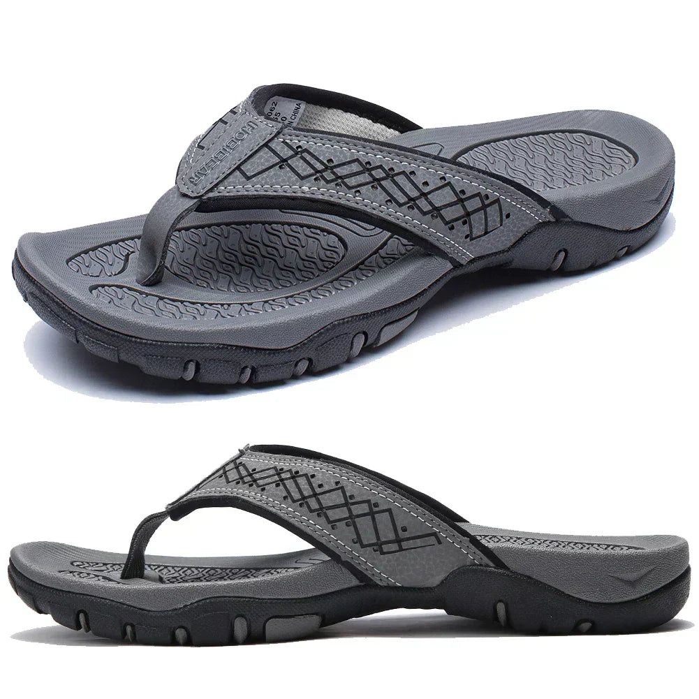 Comfortable Men's Slippers for Cushioning and Ventilation