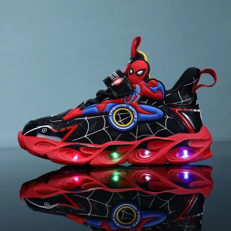 Sneakers with Light-Up Superhero Design for Kids for Stylish and Functional