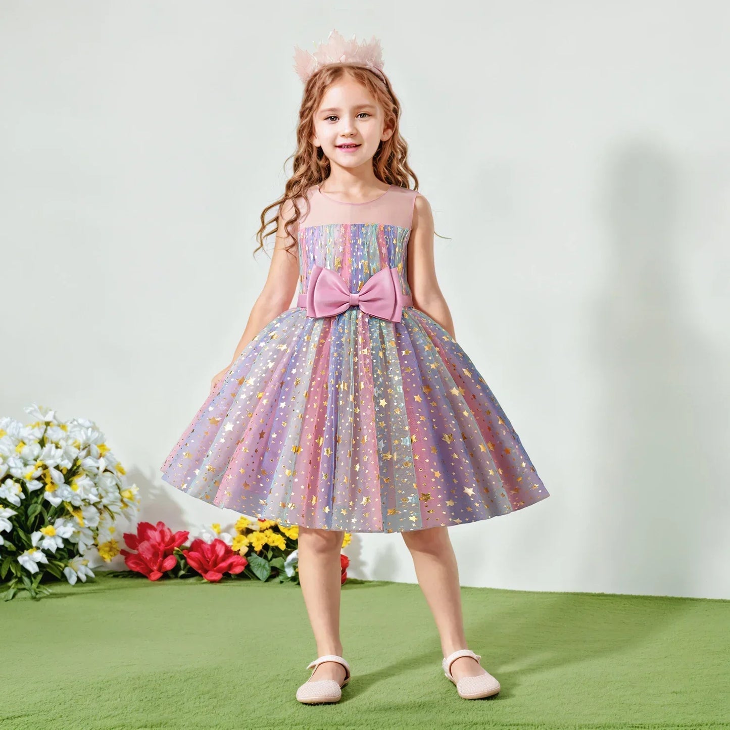Lieveke Magical Tutu Dress for Colorful Enchanted Dress for Parties