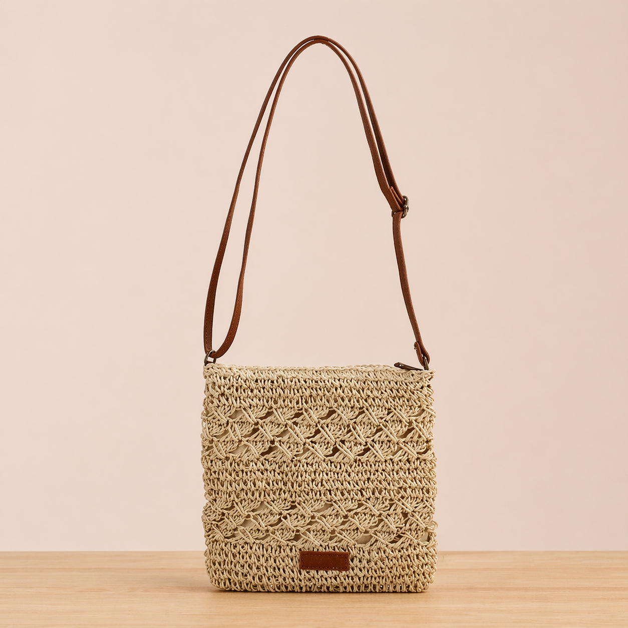 Straw Crossbody Bag