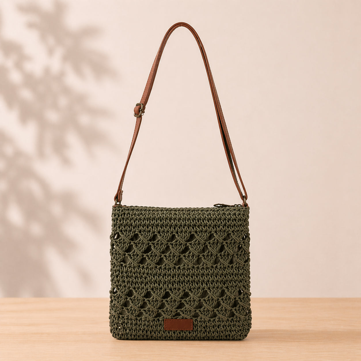Straw Crossbody Bag
