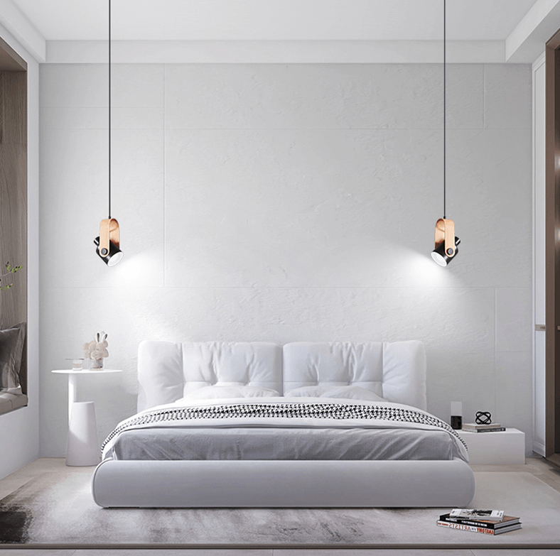 Pendant Light with Scandinavian Wood Look for Minimalistic and Stylish Light Accent