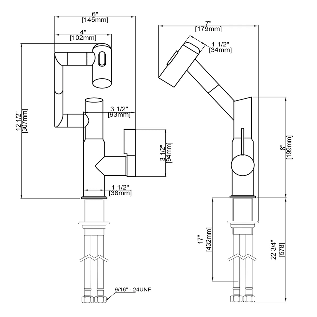 Swivel Kitchen Tap with LED Temperature Display and 360-Degree Spout for Modern Comfort