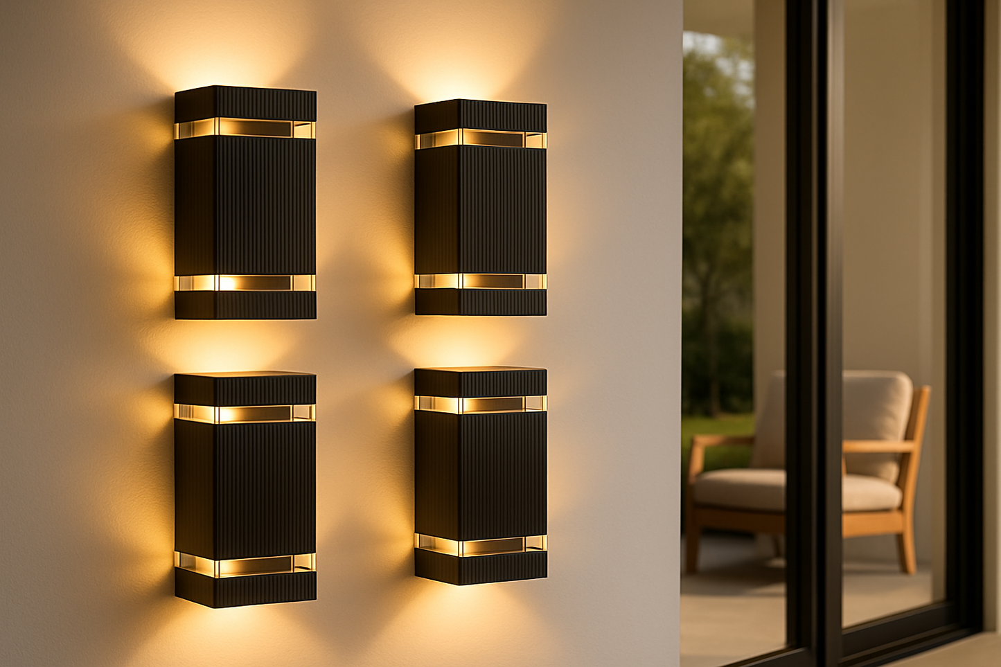 Light with Modern Outdoor Wall Up and Down Light and Weather-Resistant Design