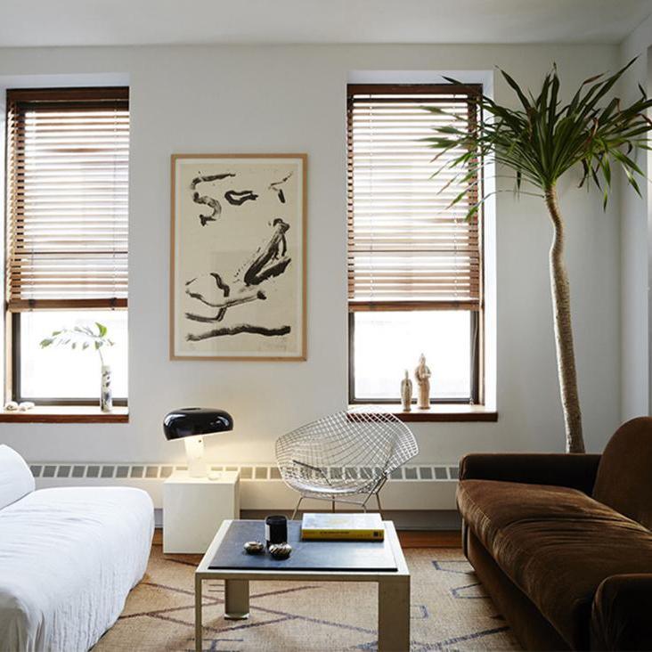 Table Lamp with Modern Design Marble Base and Half-Round Shade