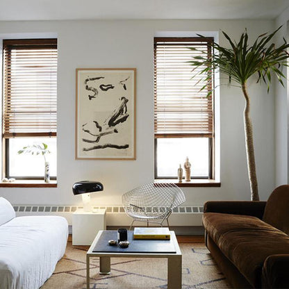 Table Lamp with Modern Design Marble Base and Half-Round Shade