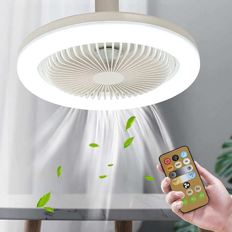 Light with Ceiling Fan with LED Design for Lamp Fitting and Comfortable Cooling