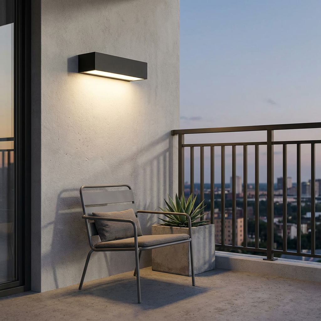 Light with Solar Outdoor Wall LED for Minimalistic Wall Lamp with IP65