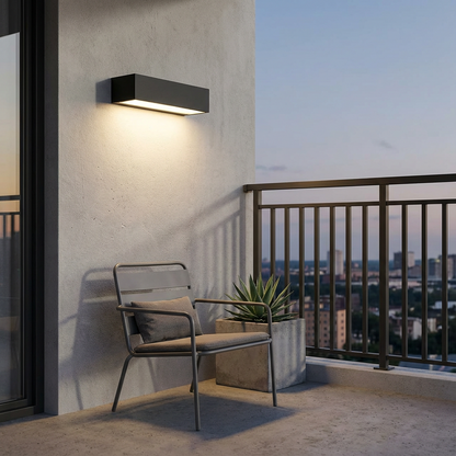 Light with Solar Outdoor Wall LED for Minimalistic Wall Lamp with IP65
