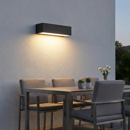 Light with Solar Outdoor Wall LED for Minimalistic Wall Lamp with IP65