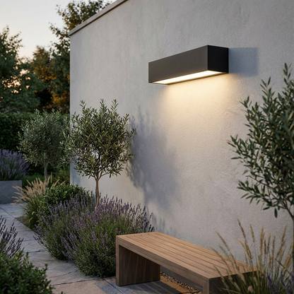 Light with Solar Outdoor Wall LED for Minimalistic Wall Lamp with IP65