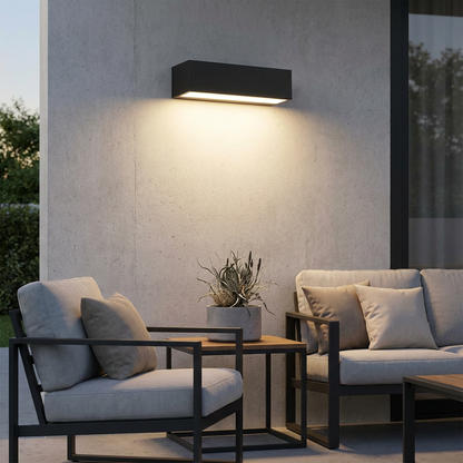 Light with Solar Outdoor Wall LED for Minimalistic Wall Lamp with IP65
