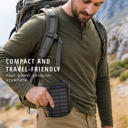 20000mah Solar Power Bank for Waterproof, Rugged & with Torch