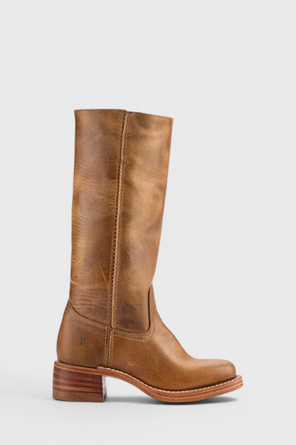 Boots with Ladies Knee-High Leather Heel for Elegant and Comfortable