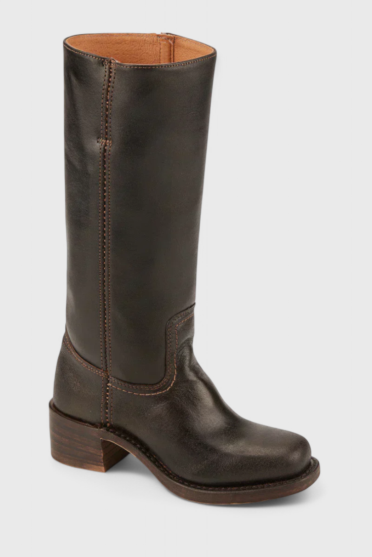Boots with Ladies Knee-High Leather Heel for Elegant and Comfortable