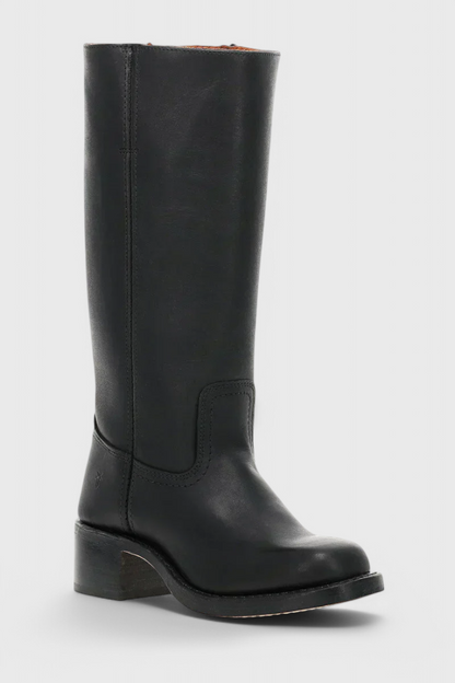 Boots with Ladies Knee-High Leather Heel for Elegant and Comfortable