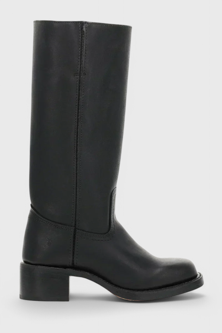 Boots with Ladies Knee-High Leather Heel for Elegant and Comfortable