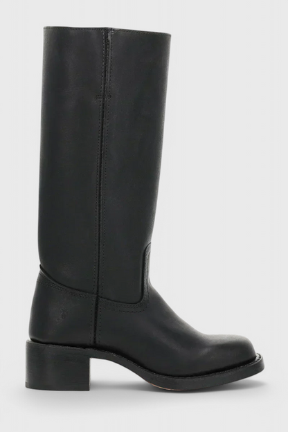 Boots with Ladies Knee-High Leather Heel for Elegant and Comfortable