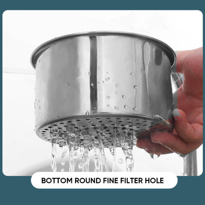 Sink Strainer for Kitchen with Corner Design and Stainless Steel