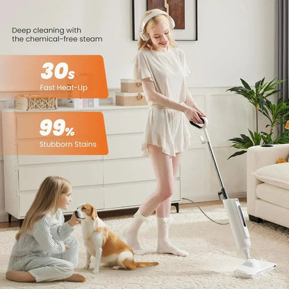 Cleaner with Steam Design for Floors with Quick Heating and Powerful Cleaning