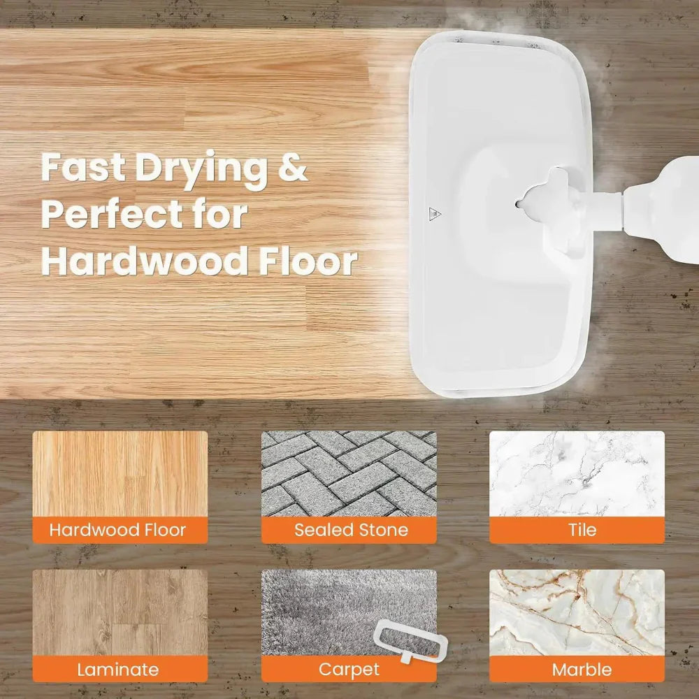 Cleaner with Steam Design for Floors with Quick Heating and Powerful Cleaning