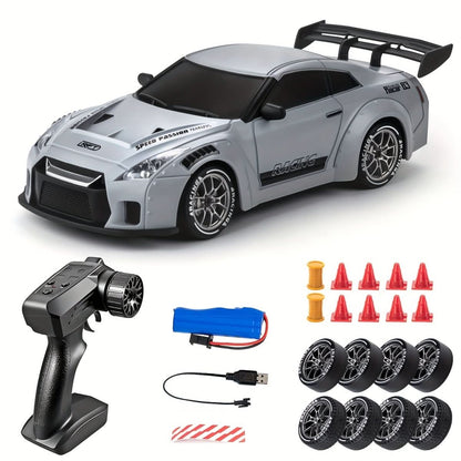 RC Drift Car with 4WD Drive LED Wheels and Remote Control