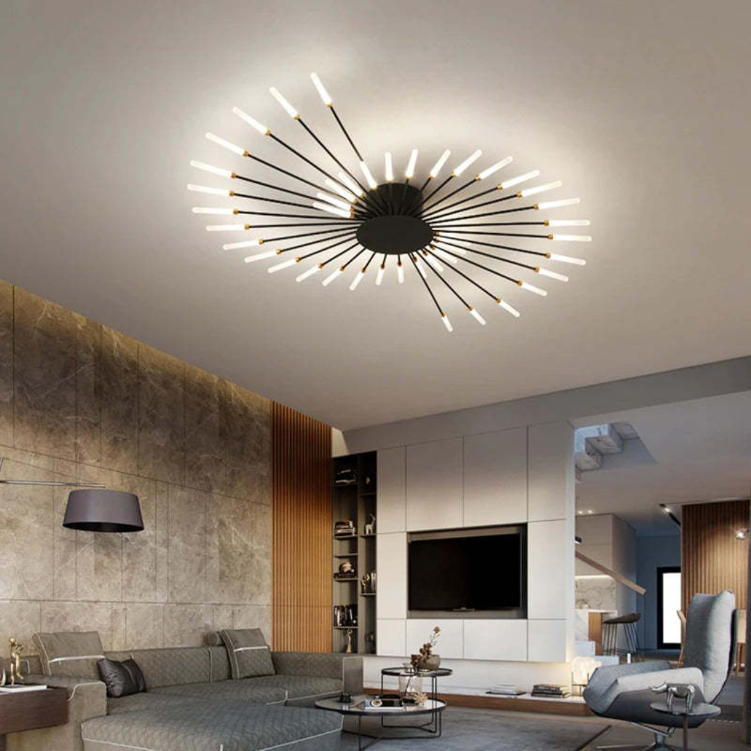 Light with Modern Ceiling Lamp with Multiple Arms for Powerful and Stylish Illumination