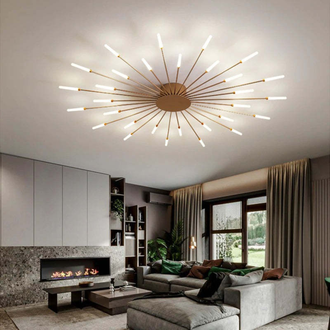 Light with Modern Ceiling Lamp with Multiple Arms for Powerful and Stylish Illumination