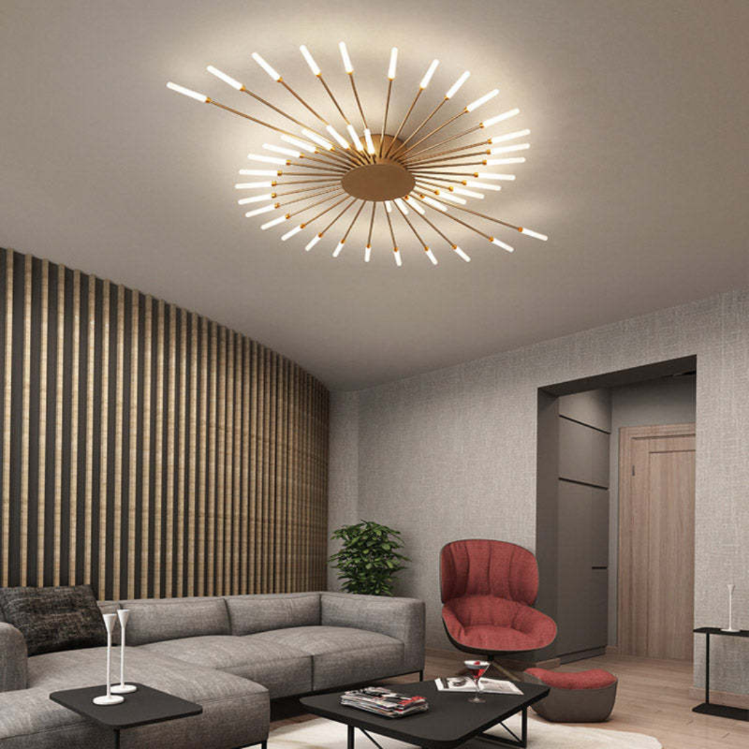 Light with Modern Ceiling Lamp with Multiple Arms for Powerful and Stylish Illumination