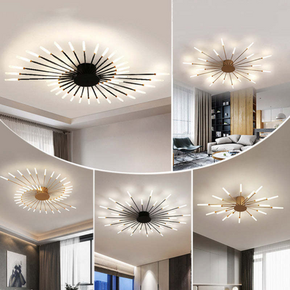 Light with Modern Ceiling Lamp with Multiple Arms for Powerful and Stylish Illumination