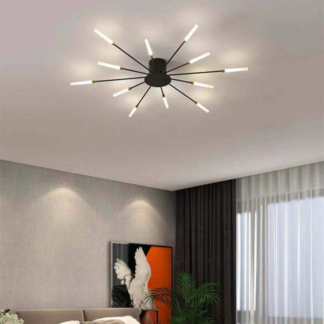 Light with Modern Ceiling Lamp with Multiple Arms for Powerful and Stylish Illumination