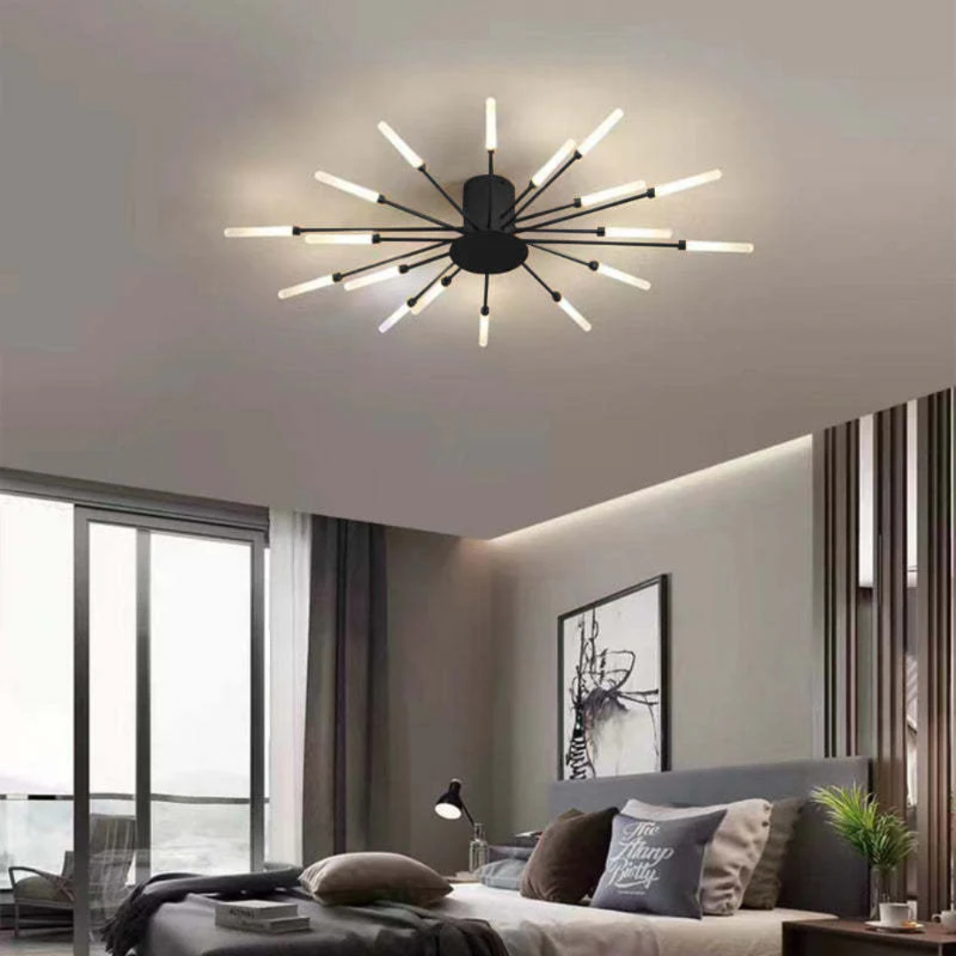 Light with Modern Ceiling Lamp with Multiple Arms for Powerful and Stylish Illumination