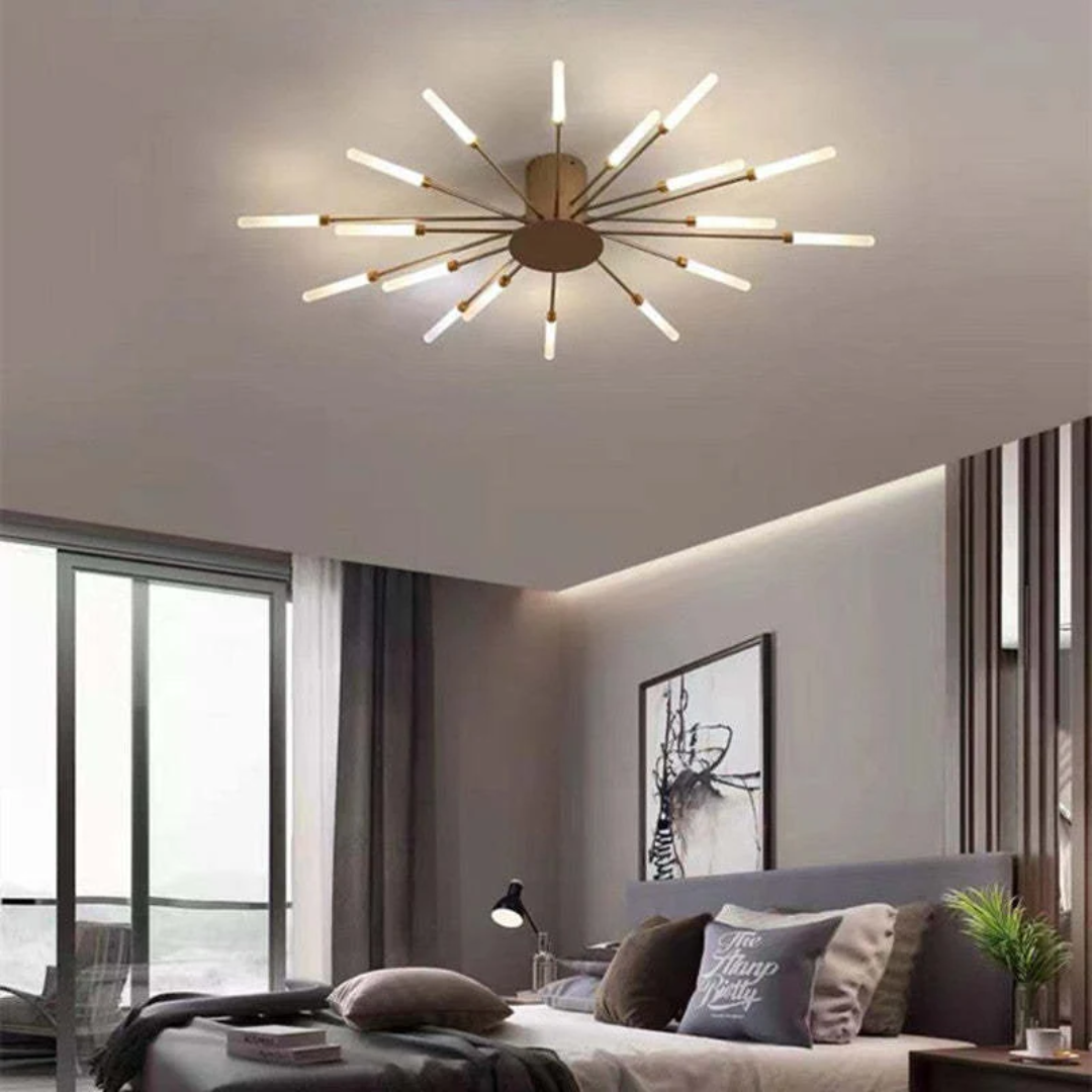 Light with Modern Ceiling Lamp with Multiple Arms for Powerful and Stylish Illumination
