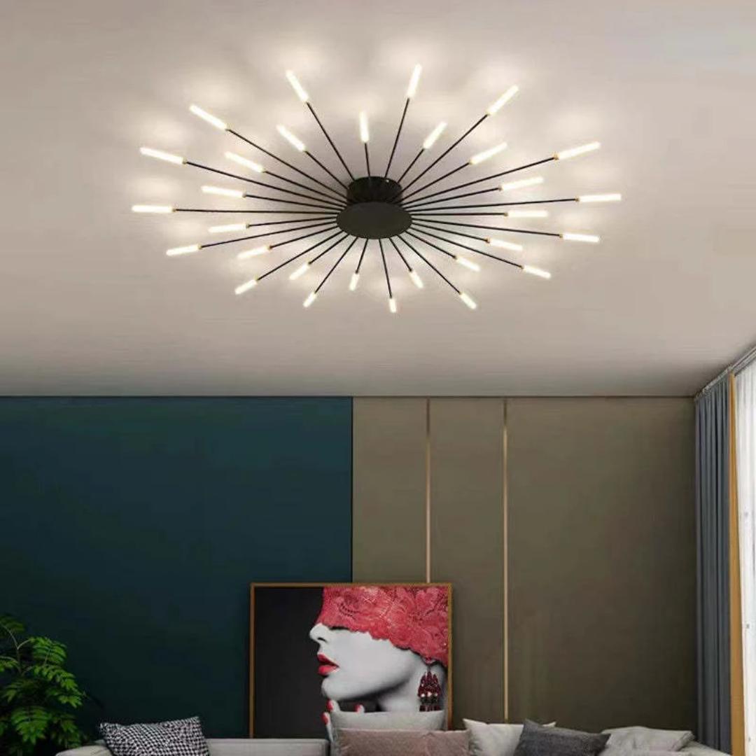 Light with Modern Ceiling Lamp with Multiple Arms for Powerful and Stylish Illumination