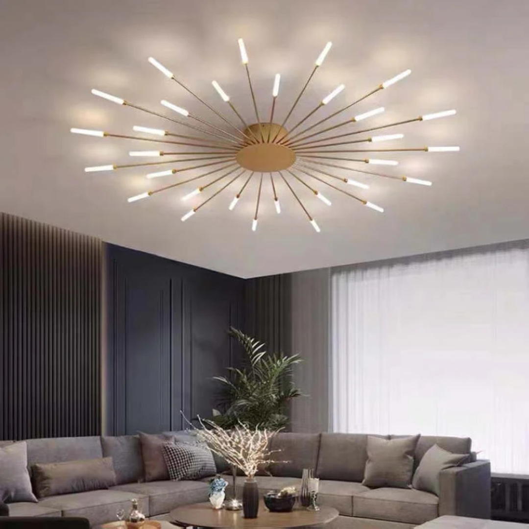Light with Modern Ceiling Lamp with Multiple Arms for Powerful and Stylish Illumination