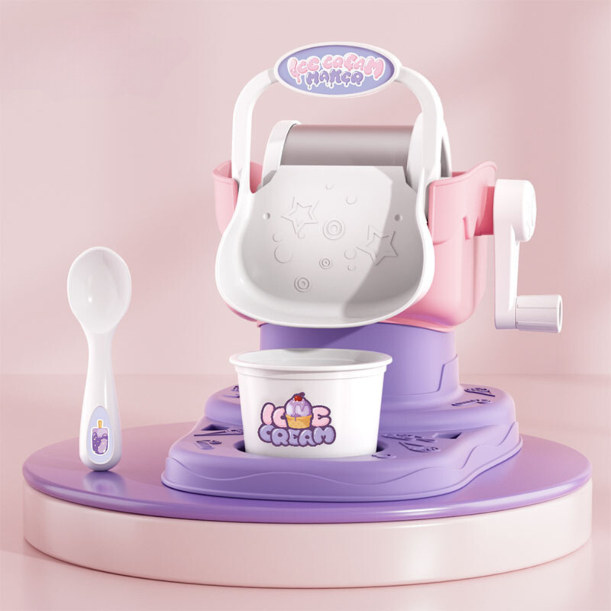 Mini Ice Cream Machine Playset for Make Your Own Ice Cream Fun!