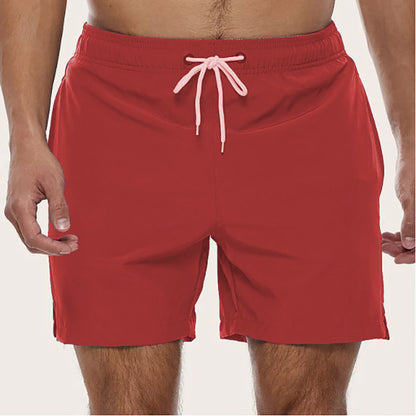 Men's Swim Shorts in Quick-Drying Fabric with Elastic Waistband