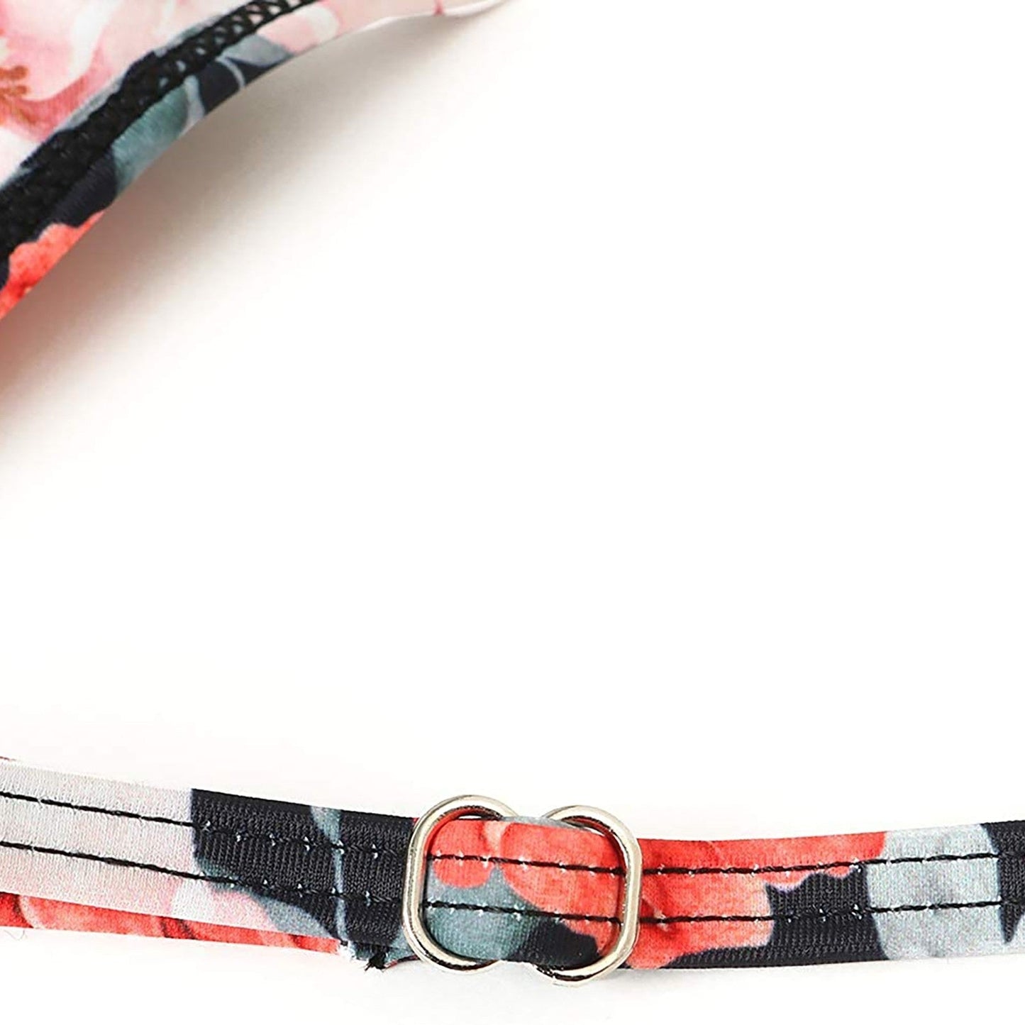 Ladies High Waist Bikini with Tropical Print and Pads