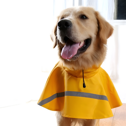 Dogs with Raincoat for Reflective Strip and Waterproof Design