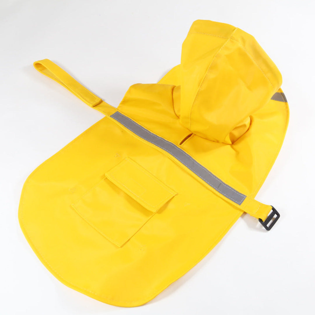 Dogs with Raincoat for Reflective Strip and Waterproof Design