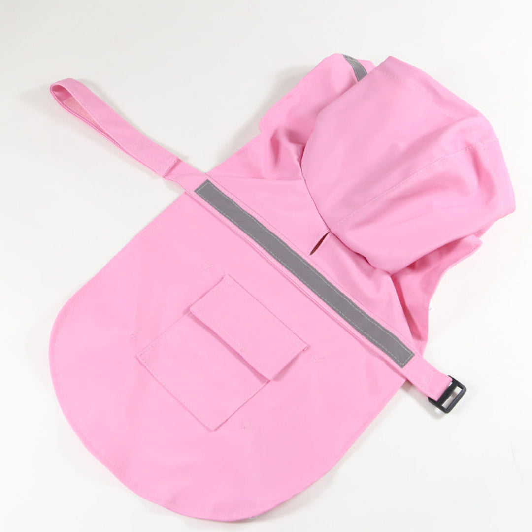 Dogs with Raincoat for Reflective Strip and Waterproof Design