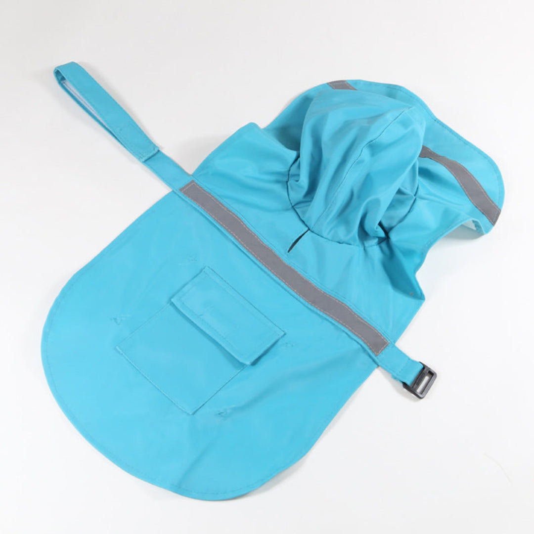 Dogs with Raincoat for Reflective Strip and Waterproof Design