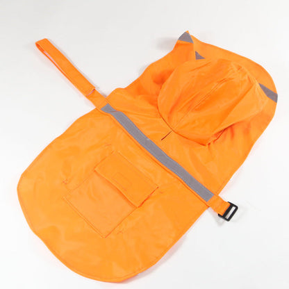 Dogs with Raincoat for Reflective Strip and Waterproof Design