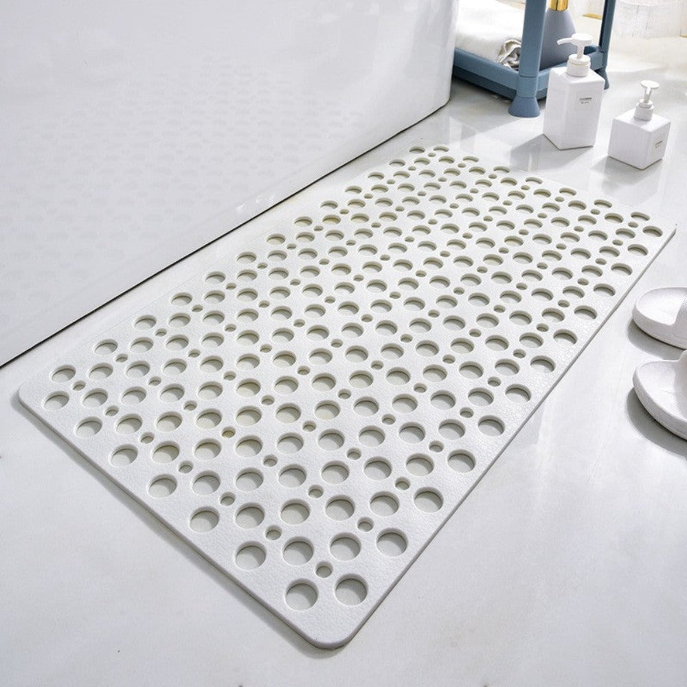 Cups with Anti-Slip Shower Mat with Suction and Water Drainage for Bathroom Safety