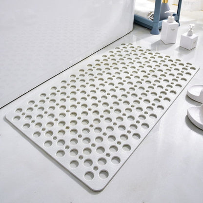 Cups with Anti-Slip Shower Mat with Suction and Water Drainage for Bathroom Safety