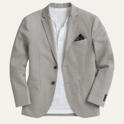 linen cotton blazer